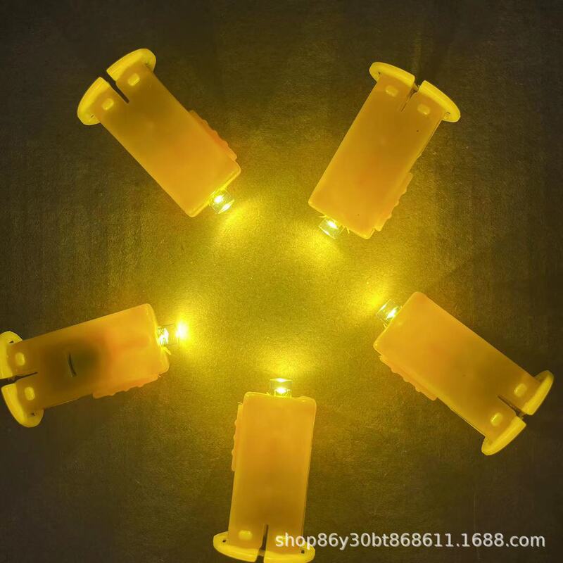 Paper lantern wick DIY handmade luminous colorful yellow light electronic material package LED electronic lamp kindergarten