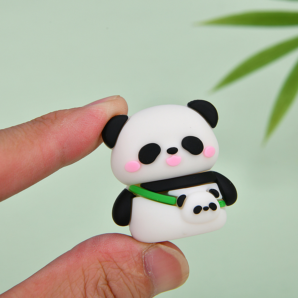 3D estereoscópico panda forma borracha papelería infantil regalos PVC goma suave limpia no tóxica goma al por mayor