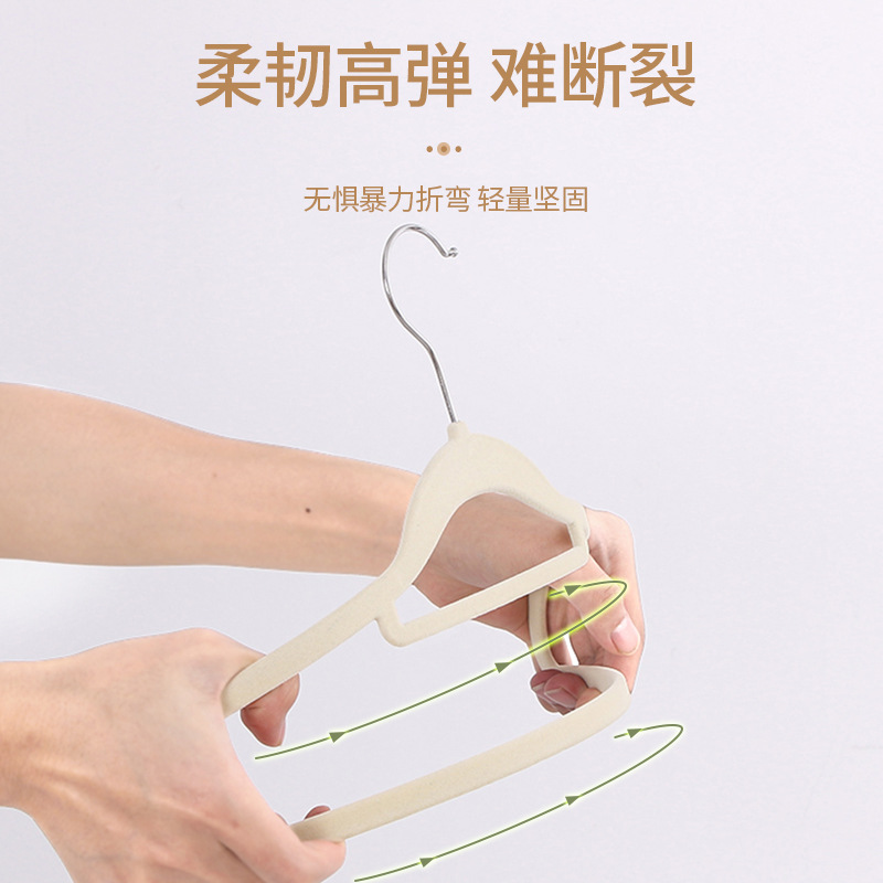 Flocado percha de ropa sin costuras antideslizante percha ropa del hogar percha organizador ropa percha de plástico percha de ropa al por mayor