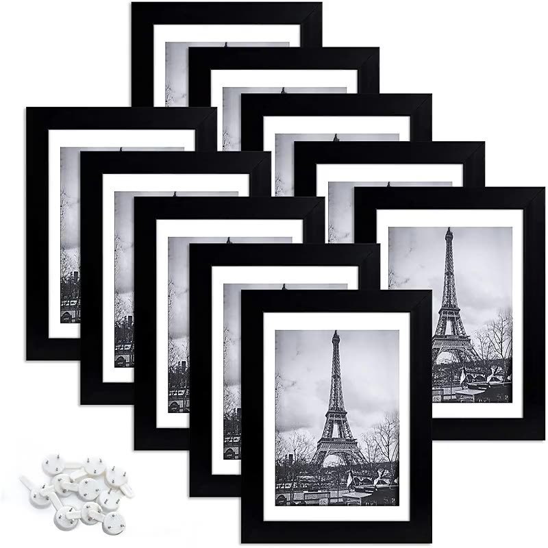 Cross-border new PVC transparent photo frame diy memorial photo wall 5 pack combination frame ornaments gift wholesale