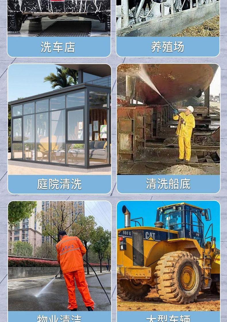 Ultra high pressure 220V380V car washing machine household high pressure cleaning machine car washing water gun high power car washing source