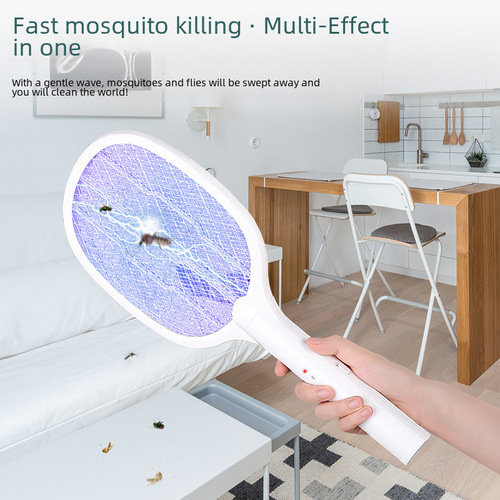 Two-in-One Electric Mosquito Swatter Automatic Attracting Charging Mosquito Killer Household Fly Swatter Mosquito Killing Gadget Electric Mosquito Lamp