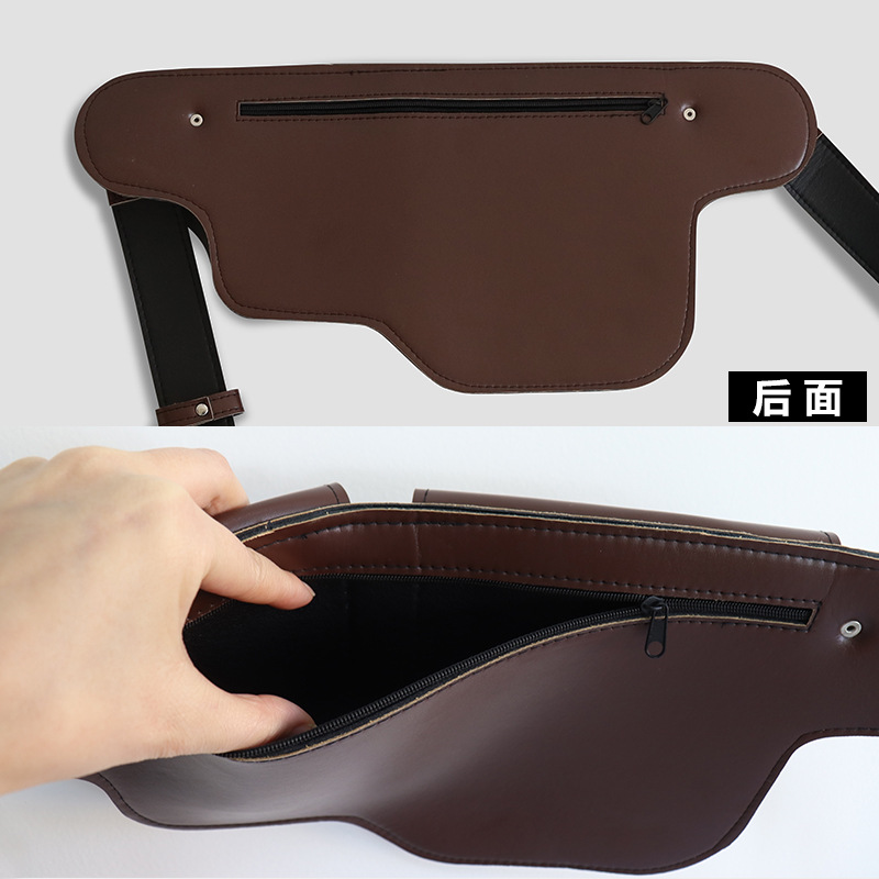 Fabricante transfronterizo de Amazon delantal de cuero personalizado herramienta de hardware riñonera bolsa de almacenamiento de llave de tornillo portátil para exteriores