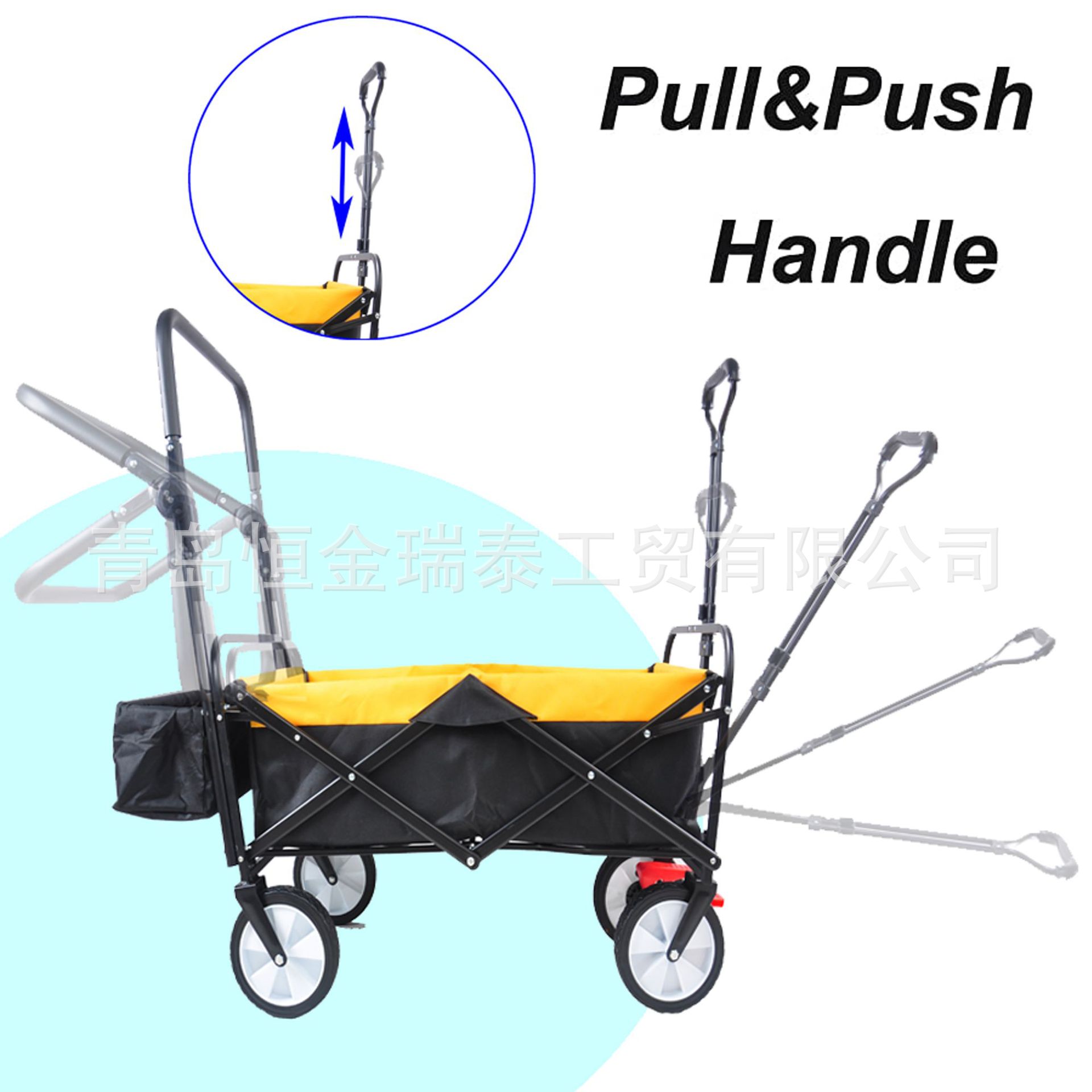 Multifuncional plegable jardín carro camping pesca herramienta Carro de playa plegable
