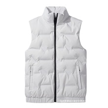 跨境2025秋冬新款新国标羽绒服男短款立领羽绒服冬季女款白鸭绒超