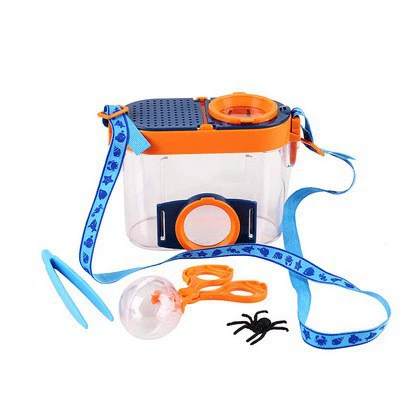 Завод в наличии 4,5 раза развивающие игрушки Детский класс для исследования на открытом воздухе коробка для наблюдения за насекомыми с двойной линзой увеличительное стекло