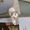 Retro small design square watch, belt, 2022 collection, simple and elegant design