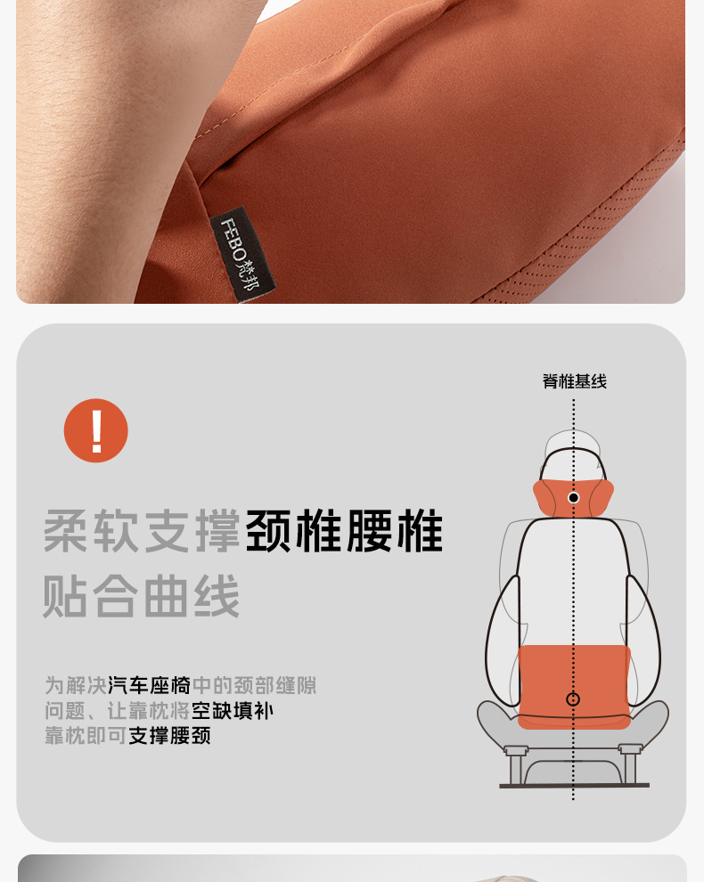 Suitable for Leapmotor C10/C11/C16/C01/B10/B01 Headrest and Lumbar Support Car Interior Accessories Lumbar Support Neck Pillow