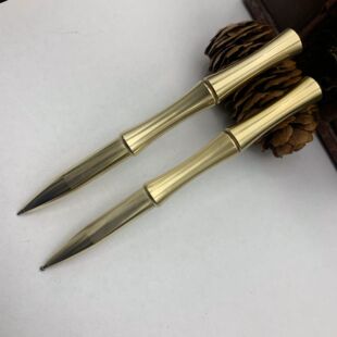 Copper Pen Creative Neutral Sign Pen Business Personality Brass Metal Pen Retro Bamboo Tactical Pen
