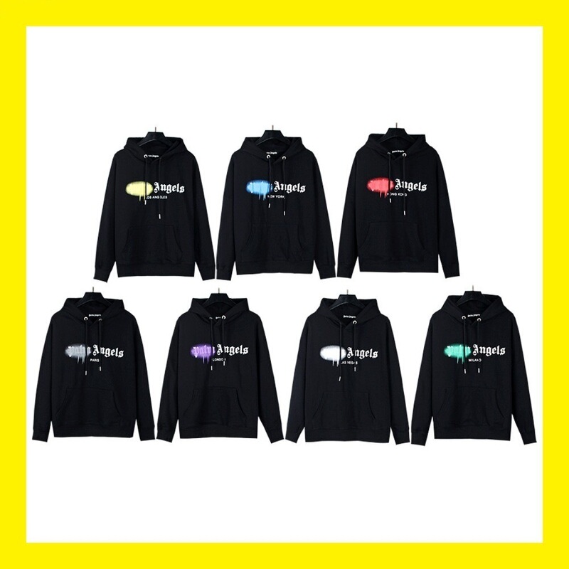 Cross-Border Wholesale 2026 New Style Spray-Painted Graffiti City Letter Logo Printed Terry High Street Couple Hooded Sweatshirt Cross-Border Wholesale 2026 New Style Spray-Painted Graffiti City Letter Logo Printed Terry High Street Couple Hooded Sweatshirt