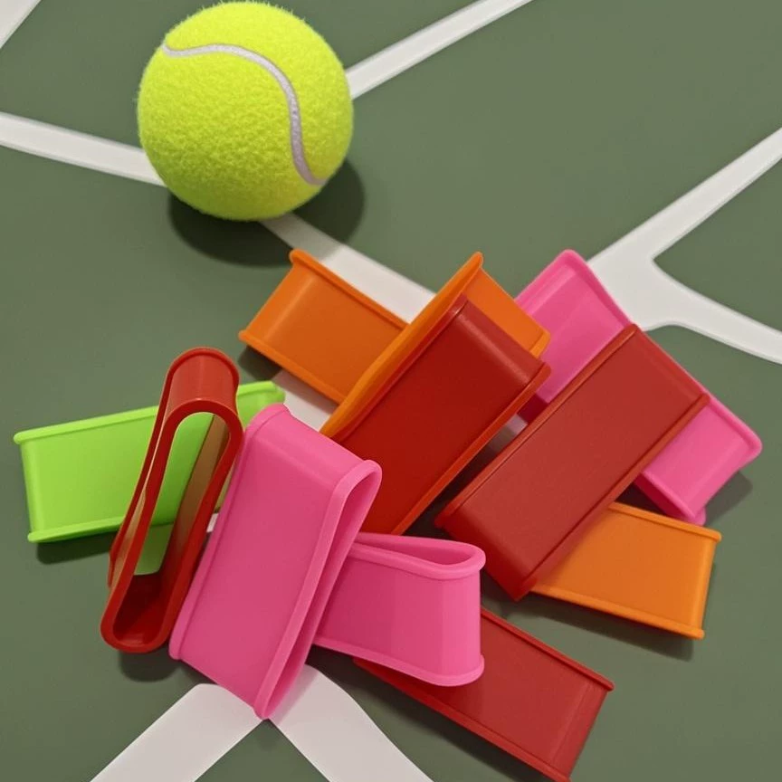 Теннисная ракетка Ракетка для бадминтона Ручка для ракетки Pickleball Ручной клей Маленькое кольцо Впитывающий пот ремень Уплотнение Фиксированное резиновое кольцо Кольцо для рта