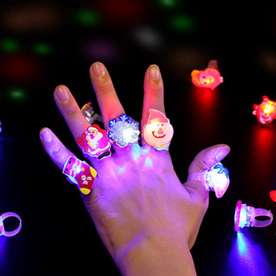 Regalos de Navidad brillante collar Santa Claus pulsera juguetes para niños regalos de vacaciones para estudiantes niños