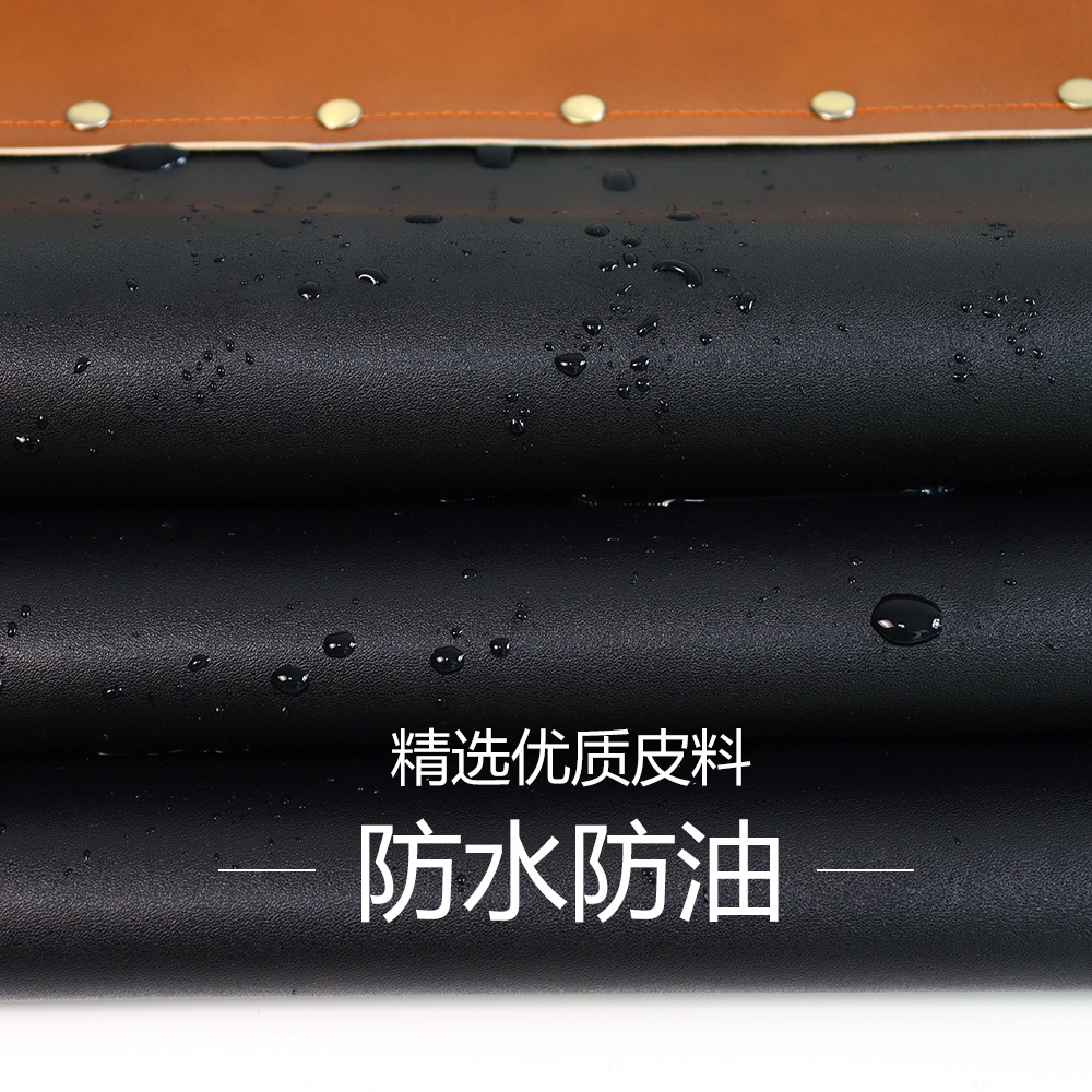 Transfronterizo PU delantal impermeable a prueba de agua a prueba de aceite acuático lavado de coches granja ropa de trabajo logo personalizado delantal hecho a mano al por mayor