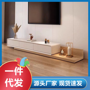 Tv Cabinet Coffee Table Combination Retractable Modern Simple Stretch Small Apartment Floor Cabinet with Drawer Living Room Tv Cabinet