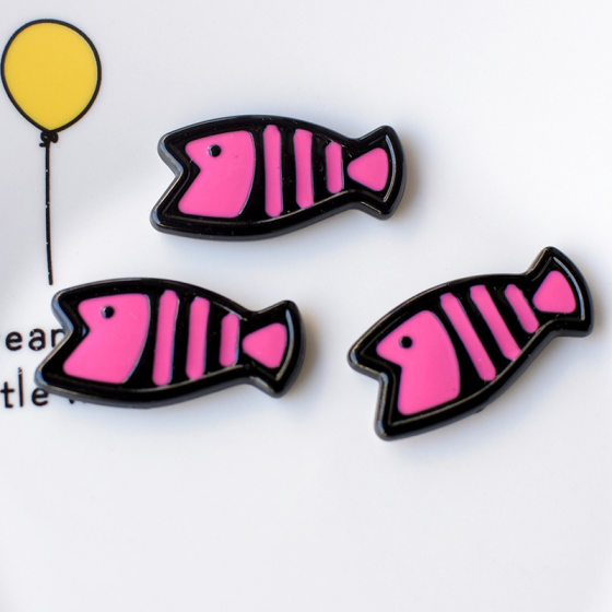 ins kitten eating fish accessories hair accessories mobile phone shell shoe flower diy accessories factory wholesale pj1252