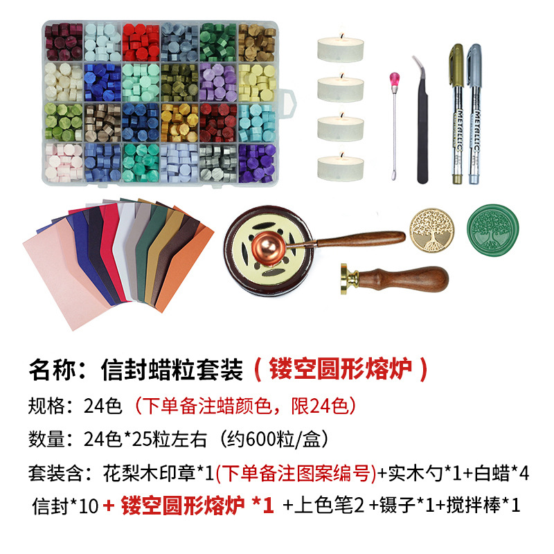 Color europeo fuego pintura cera grano traje 24 color fuego pintura sello cera grano mezclado color fuego pintura vela horno de fusión y otra fábrica al por mayor