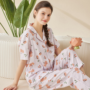 【断号福祉】春夏純綿カップルパジャマ