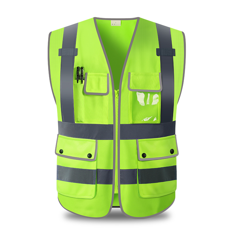 chaleco de seguridad reflectante fluorescente chaleco de tráfico sitio de construcción chaleco de protección reflectante