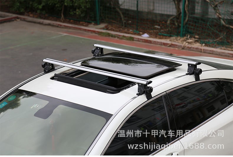 Universal Aluminum Alloy Roof Rack for Sedan, Hatchback, Pickup Truck, Suv, Bare Roof, Heavy-Duty Luggage Rack