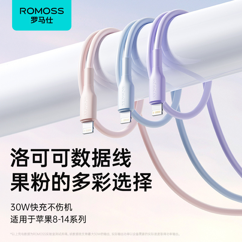 罗马仕苹果充电头双口30W氮化镓充电器适用华为苹果iPhone15快充|undefined
