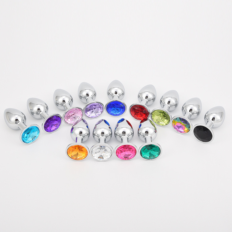 Metal Anal Plug Set 3 Pieces Round-Base Backcourt Plugs for Men and Women — detail image 8