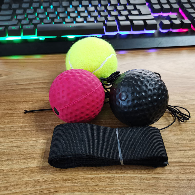 ヘッドボクシング反応ボールボクシングスピードボールトレーニングボール6.3cm直径ゴムボールpu発泡ボールテニスボール|undefined