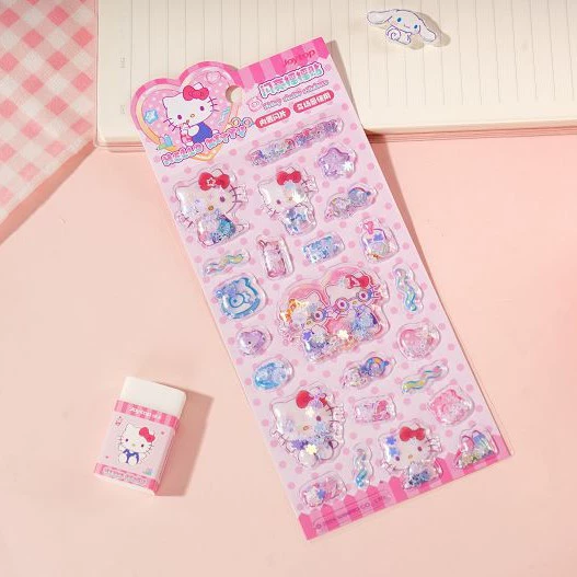 Joytop Yuemu маршмэллоу-сияние наклейка подлинная Sanrio мультфильм анимация стикер Shake