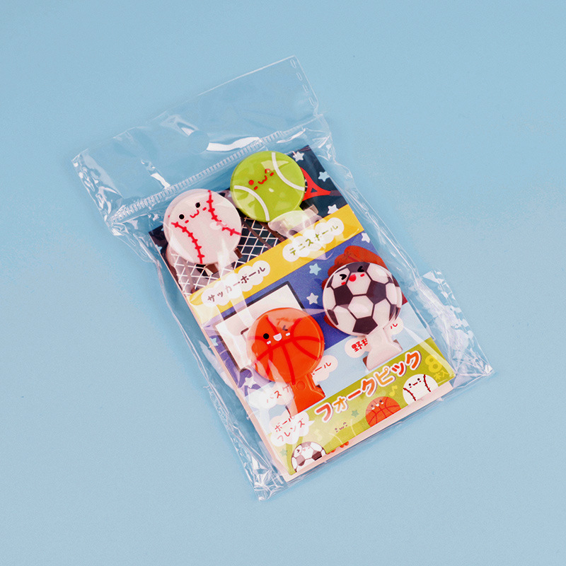 Cartoon japonés encantador tenedor de fruta transfronterizo venta caliente stick de fruta creativa decoración mini tenedor de fruta al por mayor