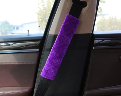 covers, universal car shoulder pads – Seat belt shoulder pad - purple