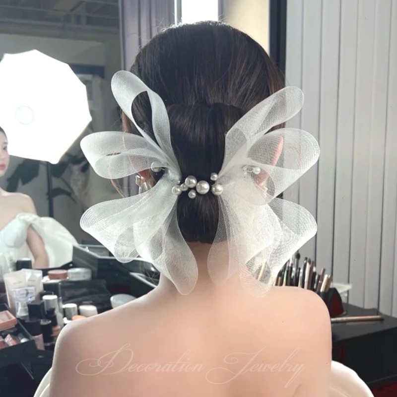 Women's Elegant Bow Knot Gauze Hair Clip display picture 3