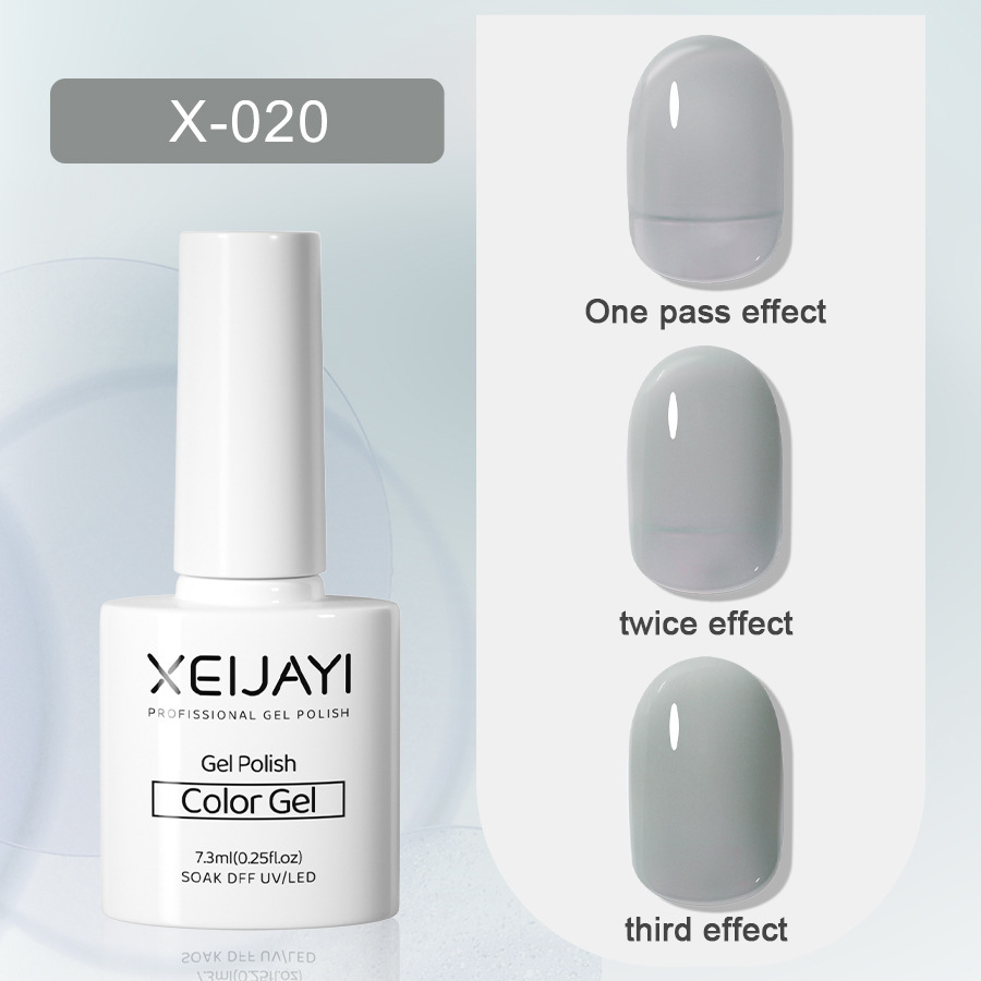 Nail Polish glue nude color ice transparent glue New Internet celebrity popular color jelly blue nail phototherapy glue for nail salon