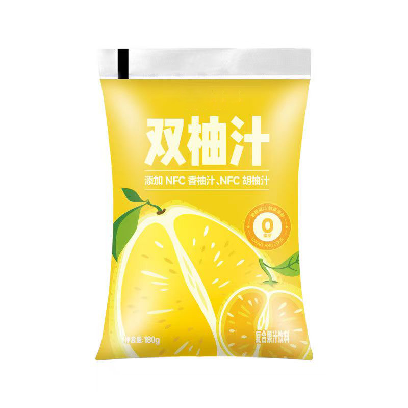 Yangmei Apple and Pomelo Juice Drink 180ml Pouch Pack 5 Bags Chilled Fruit Beverage specifications