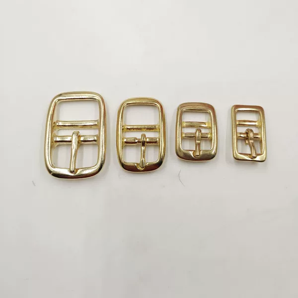 Solid Pure Copper Belt Buckle, Ladder Buckle, Brass Double-Bar Pin Buckle, Bag Buckle, Luggage Leather Accessories