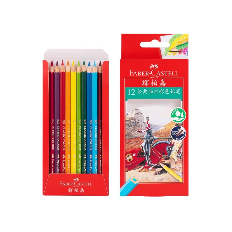 Lápices de Colores a Base de Aceite Faber-Castell Classic Knight, 12 Colores, 24 Colores, 36 Colores, 48 Colores, 60 Colores, Lápices de Colores Clásicos a Base de Aceite