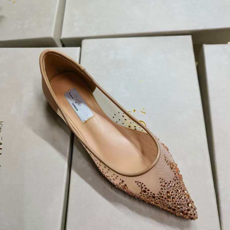 Rhinestone Wedding Shoes for Women 2026 New Model Transparent Mesh Hot-Drilled Crystal Shoes Pointed Toe Hollow Stiletto High-Heeled Single Shoes Rhinestone Wedding Shoes for Women 2026 New Model Transparent Mesh Hot-Drilled Crystal Shoes Pointed Toe Hollow Stiletto High-Heeled Single Shoes