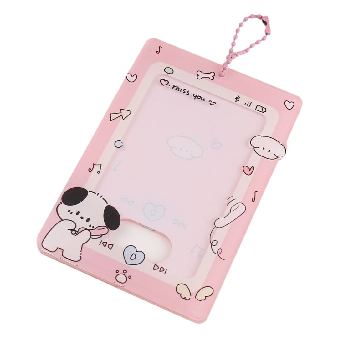 Original cachorro teléfono móvil de dibujos animados Tarjeta de acrílico titular de la tarjeta Tarjeta de ladrillo Goo Tarjeta De pie titular de la tarjeta de escritorio tarjeta pequeña cubierta protectora