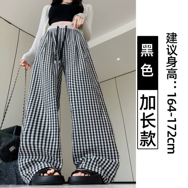 Black summer long colored trousers