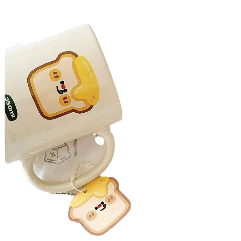 Новое масло toast кружка керамическая стиль ins девушки высоко выглядящие пара завтрак чашка молока кофе чашка