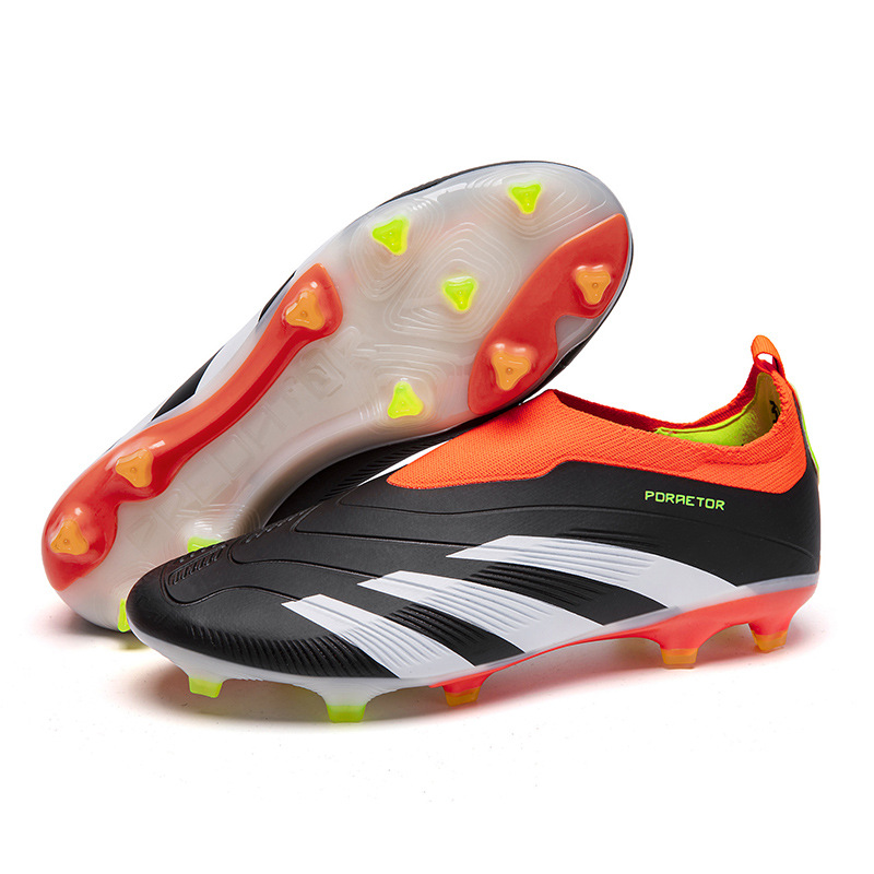 2024 transfronterizos nuevos zapatos de fútbol FGTF para hombres transpirables bajos zapatos de fútbol de clavos largos y cortos de moda de comercio exterior tamaño 45