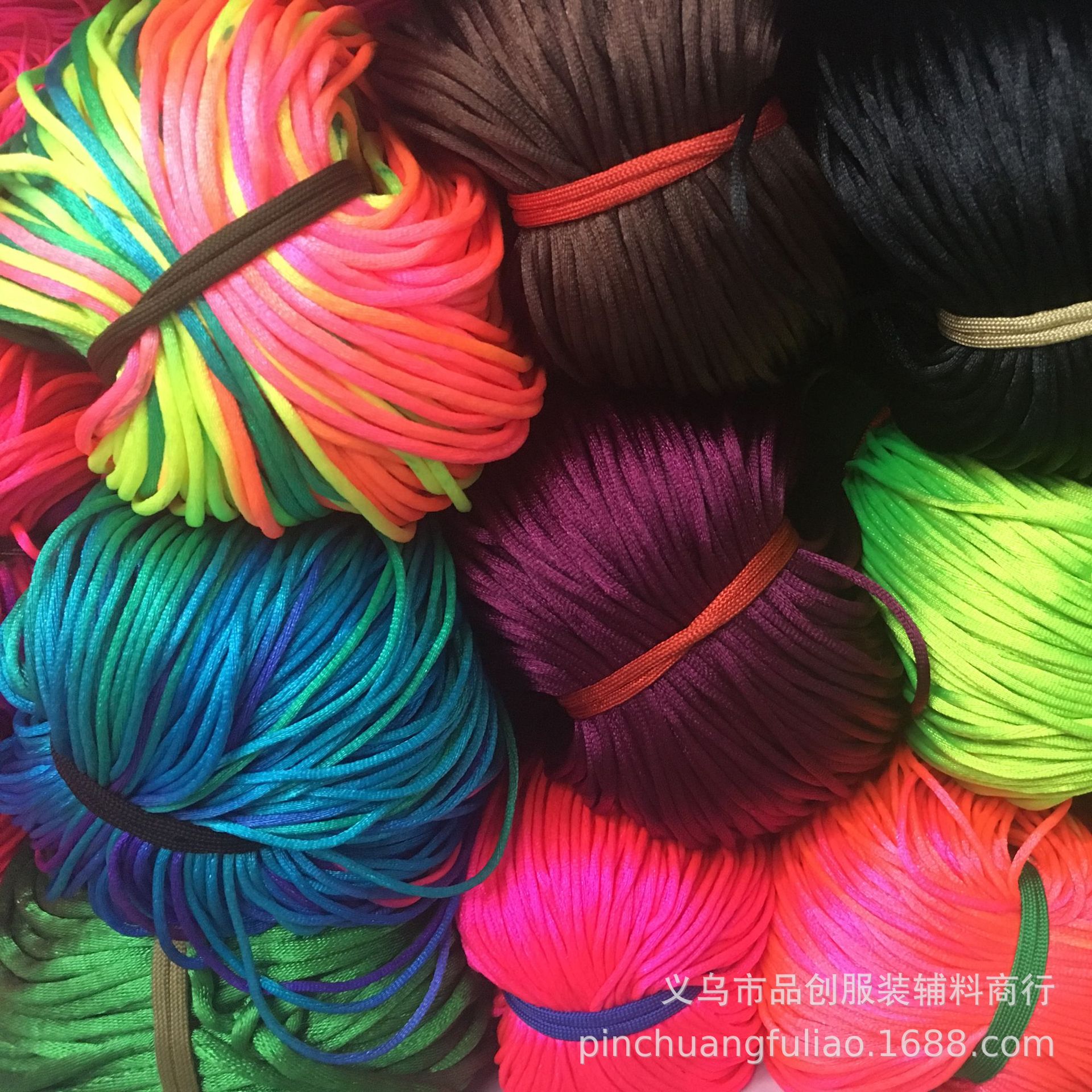 批发5号彩色韩国线 中国结线 平安结挂件绳子 手链绳 韩国丝绳