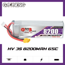 GNB高能8200mAh 3S 11.4V 65C遥控无人机直升机RC高倍率锂电池HV