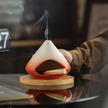 圣木鼠尾草燃烧托盘烟囱支架陶瓷线香插香薰炉鼠尾草熏香炉烟熏