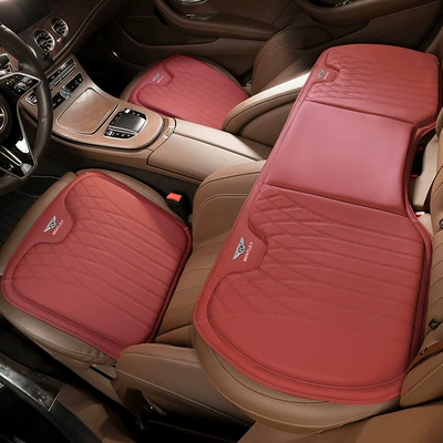 Waist support | Suitable for Bentley Flying Spur, Mulsanne - model-b-volcano-red-bentley-front-and-rear-seat-cushions-three-piece-set