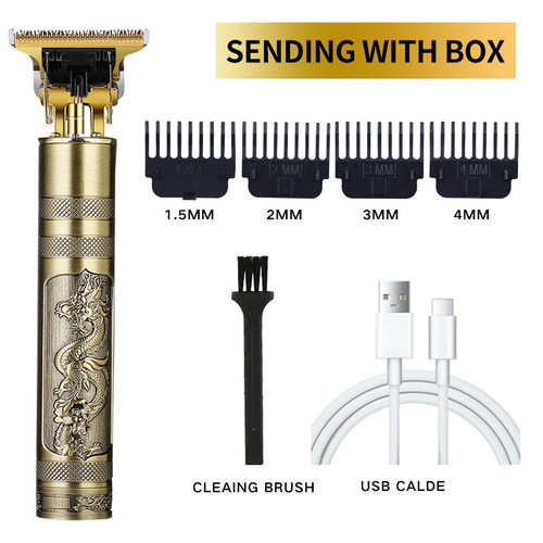 Cross-border engraving oil-head hair clipper electric clipper electric clipper shaver bald head artifact hair clipper USB rechargeable