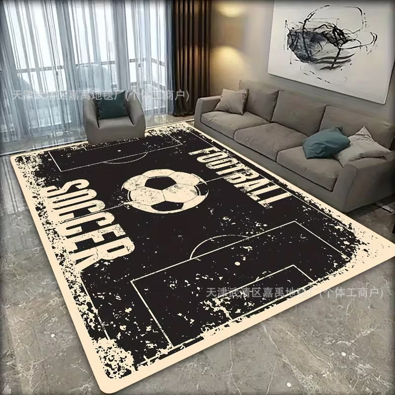 Transfronterizos Amazon temu fútbol diatomaces barro alfombra de sofá sala de estar Copa del Mundo alfombra alfombra de cama antideslizante