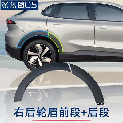 wheel arch accessories S05 — Wheel eyebrow - deep-blue-car-s05-front-section-of-rear-wheel-arch-rear-right