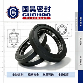 ptfe不锈钢弹簧蓄能密封圈PEEK压电阀UPE泛塞封圈耐高温耐高压