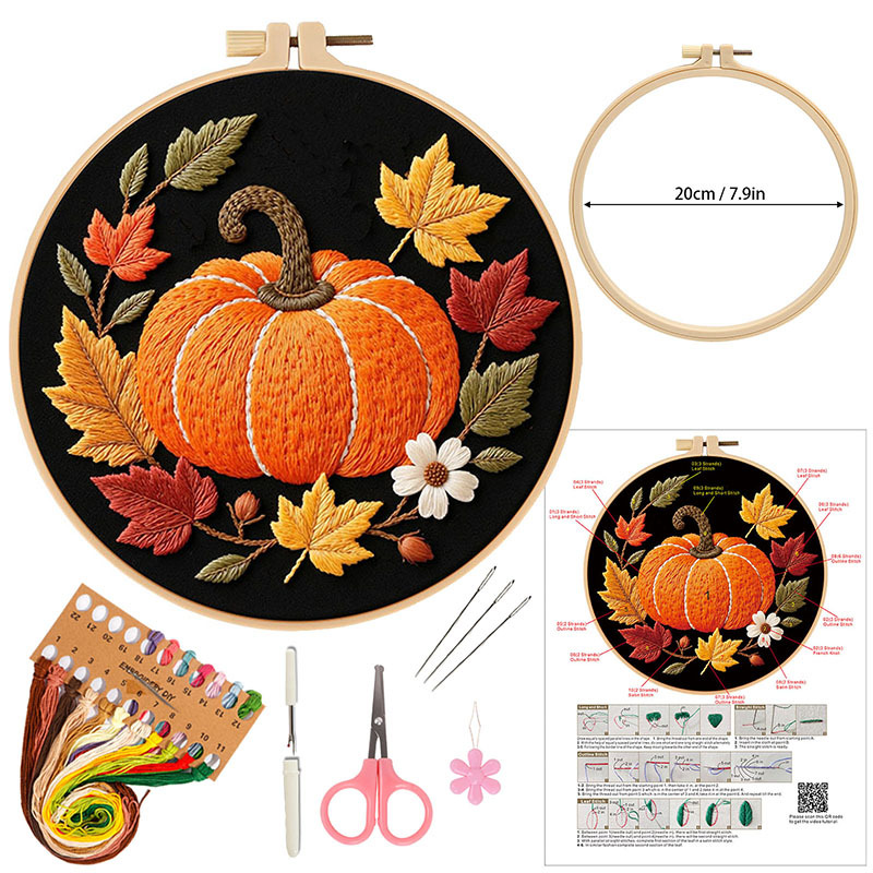 Cx1389 + bolso Rosa + bordado de bambú de imitación estirado 20cm