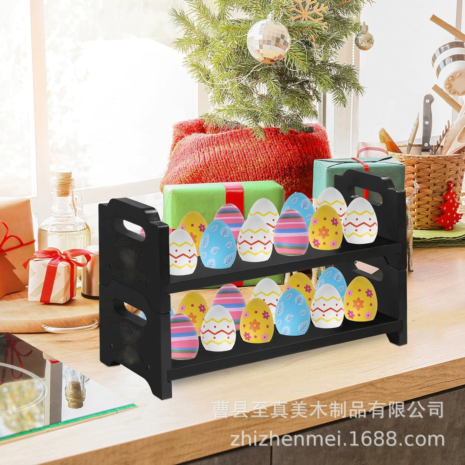 Бамбуковая стойка для яиц Рабочий стол подвижная стеллаж для хранения кухонных яиц деревянный лоток для яиц деревянная стойка для хранения