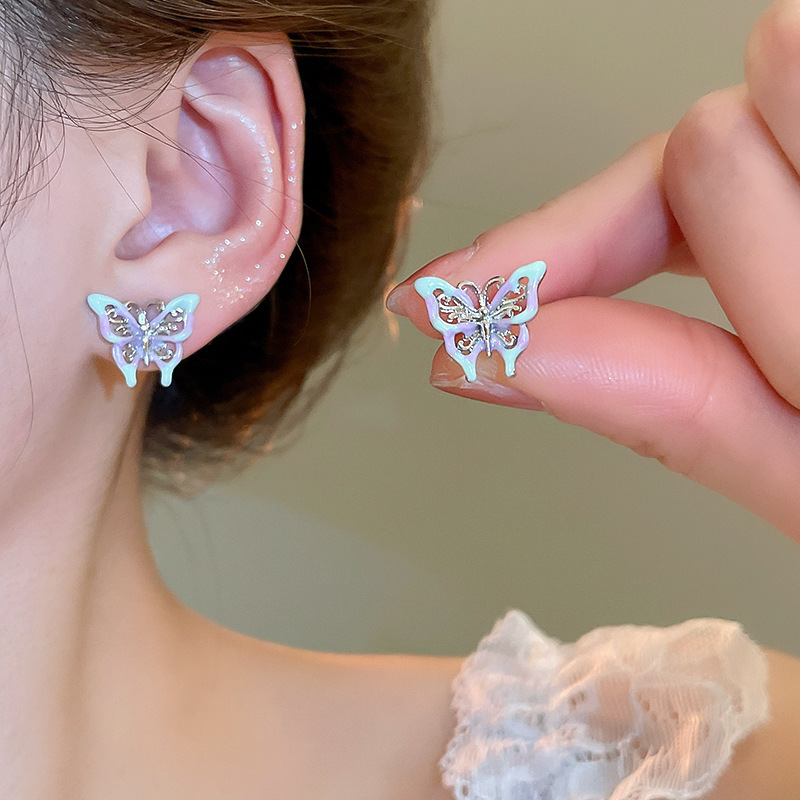 Pendientes de perlas de flor de circón de aguja de plata, pendientes de lujo de alta gama de lujo ligero exquisito, pendientes de todo fósforo blanco de moda de nicho al por mayor